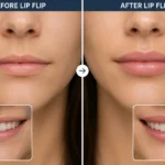 Lip Flip Before and After Thin Lips