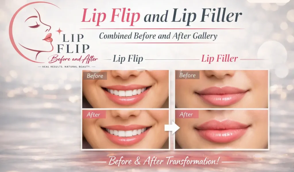 Lip Flip and Lip Filler: Combined Before and After Gallery