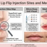 Lip Flip Injection Sites