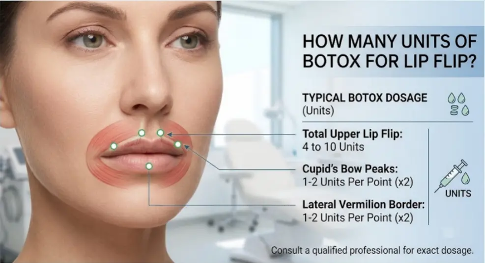 How Many Units of Botox for Lip Flip