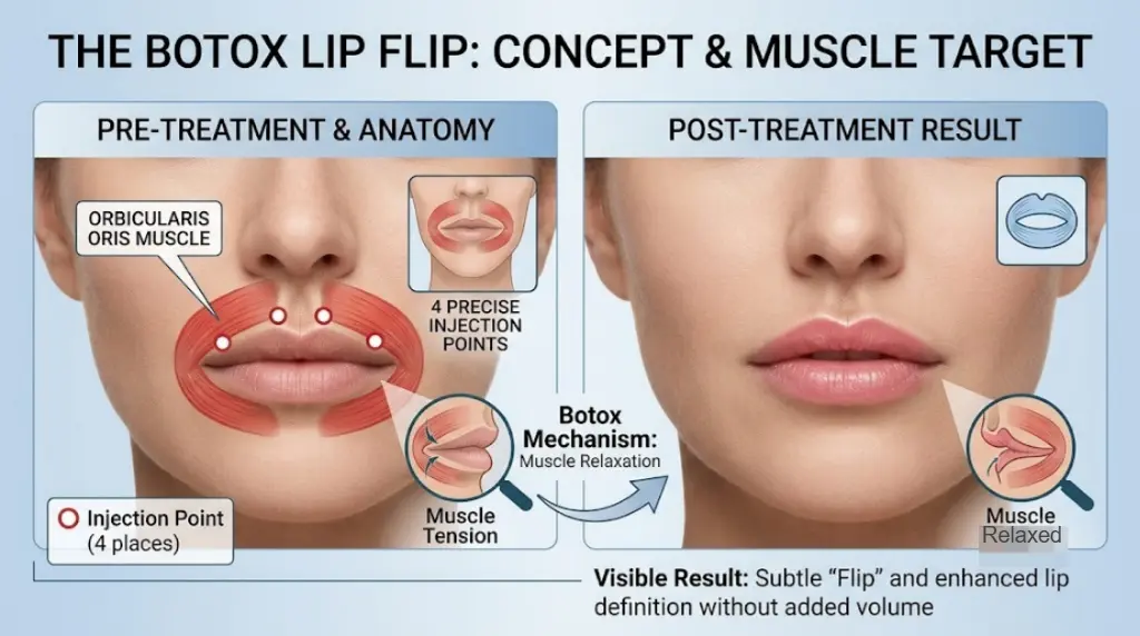 Lip Flip With Botox
