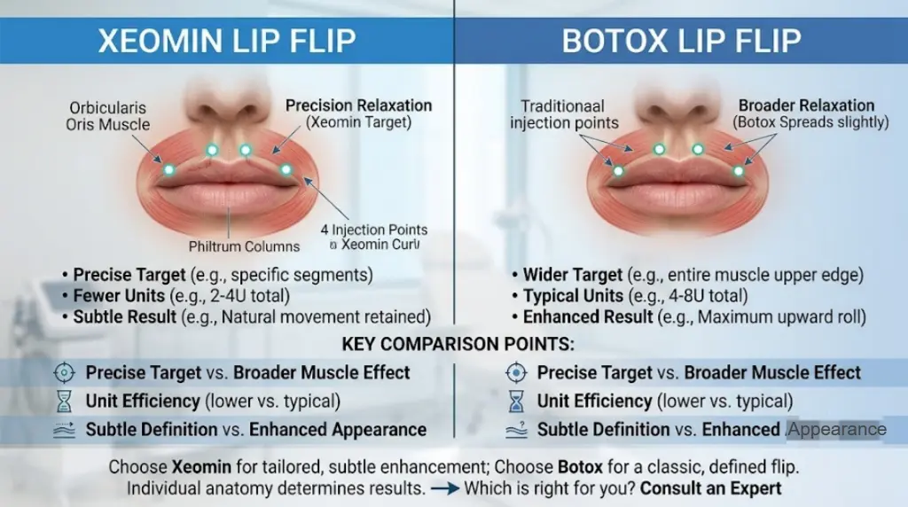 Xeomin vs Botox Lip Flip