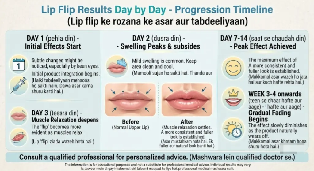 Lip Flip Results Day by Day