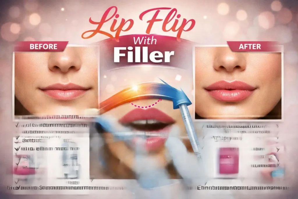 Lip Flip With Filler