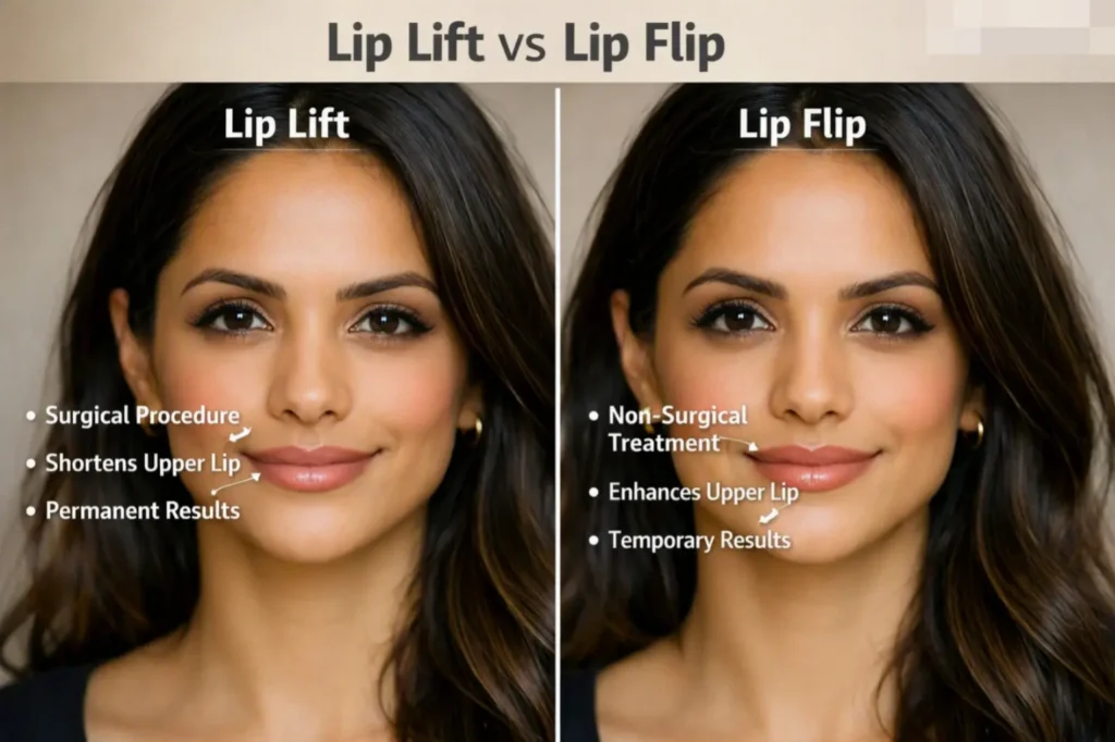 Lip Lift vs Lip Flip