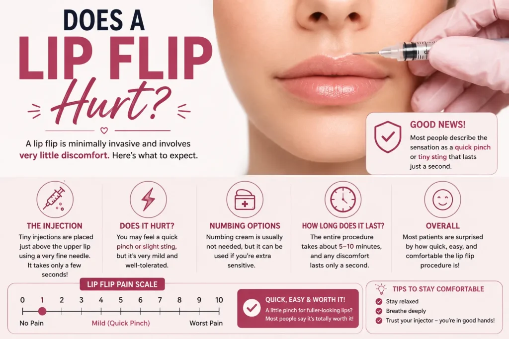 Does a Lip Flip Hurt