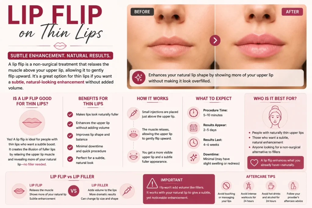 Lip Flip on Thin Lips