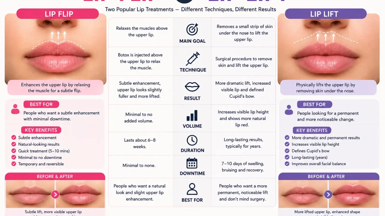 Lip Flip vs Lip Lift