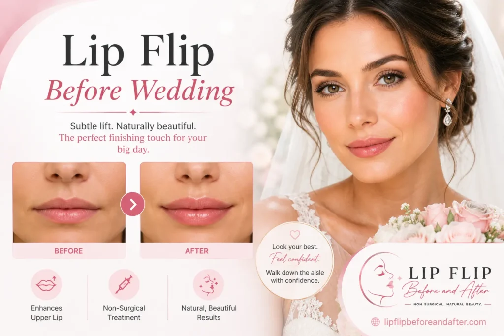 Lip Flip Before Wedding