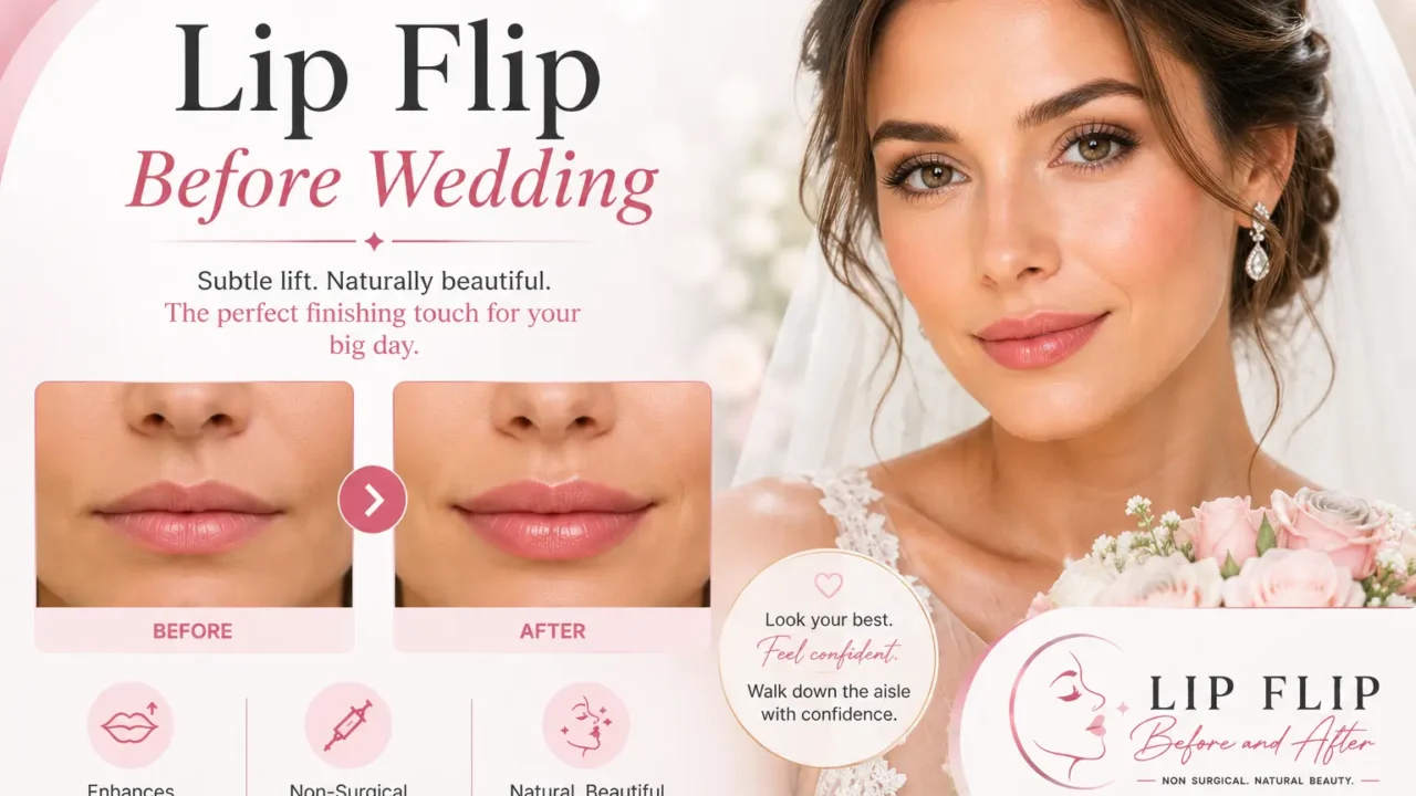 Lip Flip Before Wedding