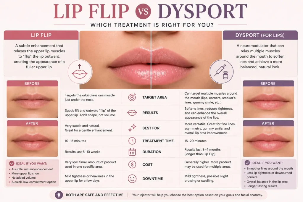 Lip Flip vs Dysport