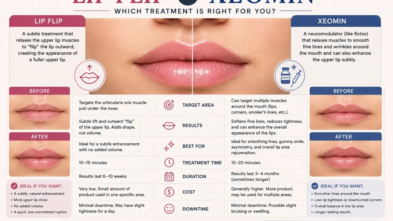 Lip Flip vs Xeomin