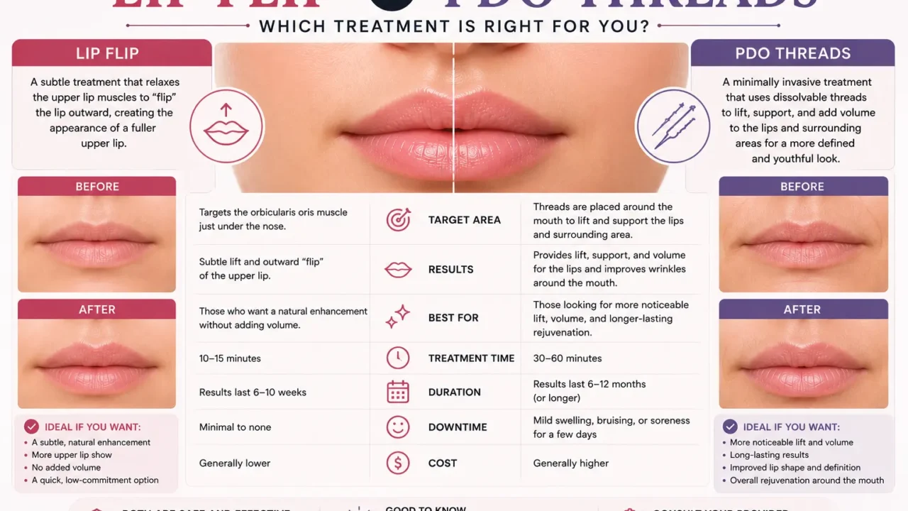 Lip Flip vs PDO Threads