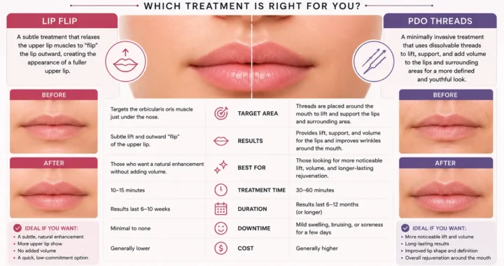 Lip Flip vs PDO Threads