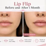 Lip Flip Before and After 1 Month