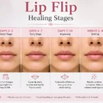 Lip Flip Healing Stages