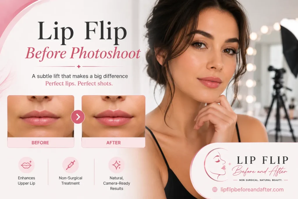 Lip Flip Before Photoshoot
