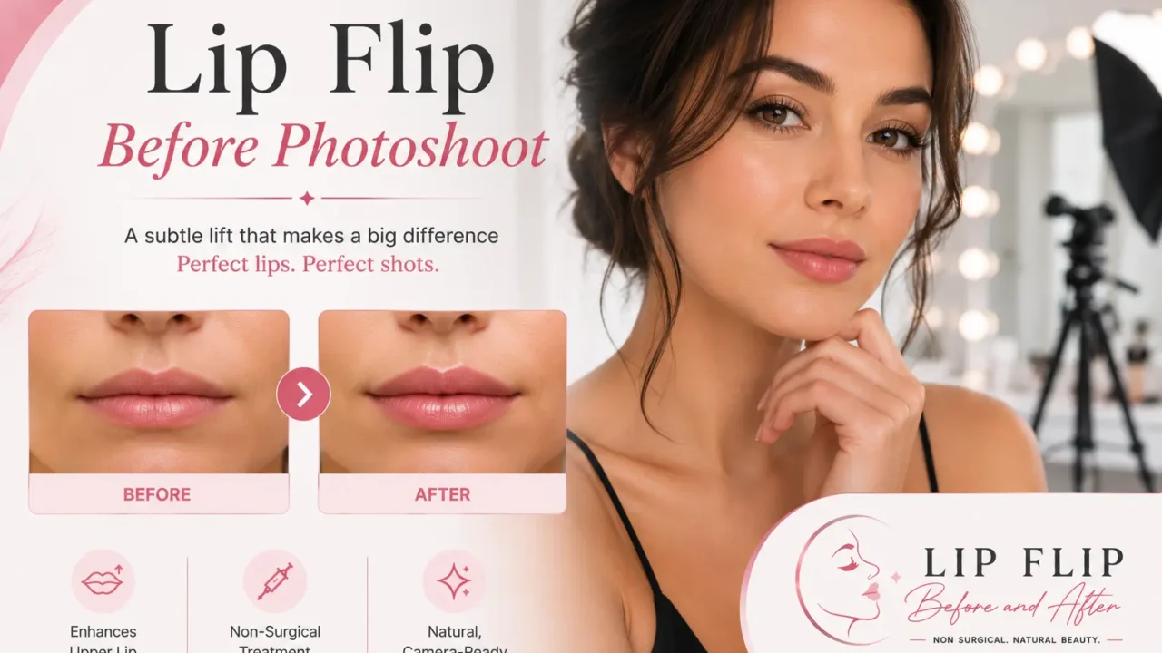 Lip Flip Before Photoshoot