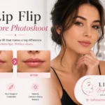 Lip Flip Before Photoshoot